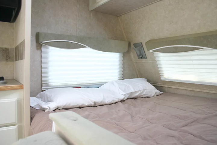 Inside the trailer
