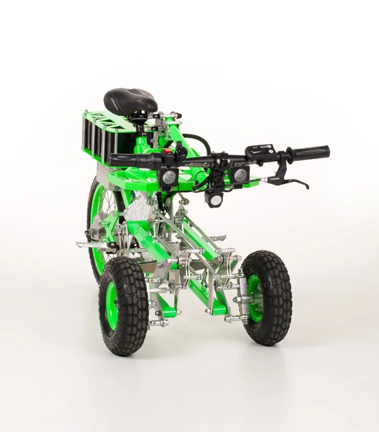 The EV4 Gremlin has been designed to fold down to fit in the trunk of a car