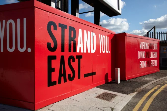 The marketing campaign for Strand East is well underway