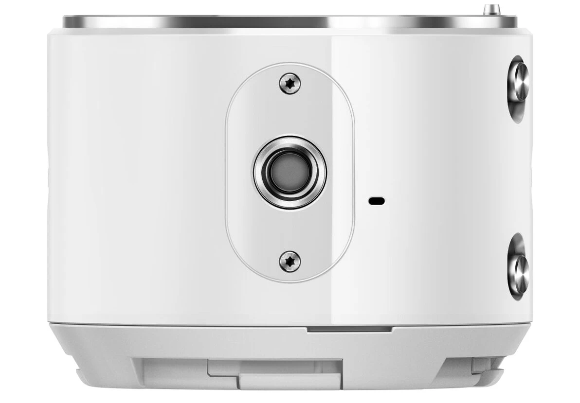 The Olympus Air A01 has a tripod mount on the bottom, which could be handy when shooting remotely
