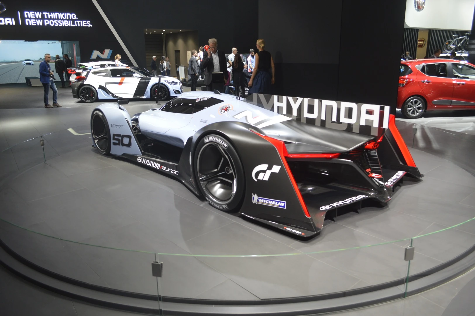 Each of the four wheels of the N 2025 Vision Gran Turismo has its own independent motor