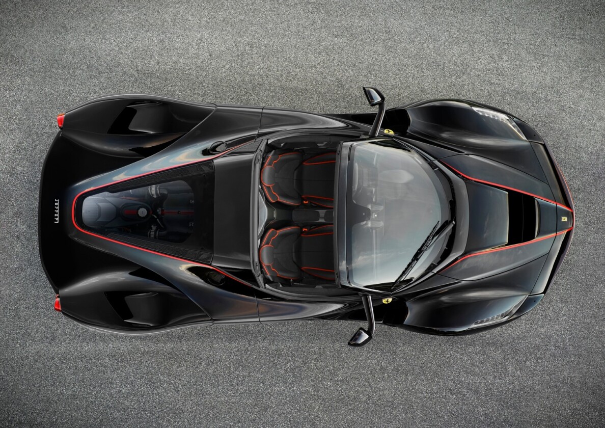 The convertible LaFerrari will be available with a carbon-fiber hard top and a soft top