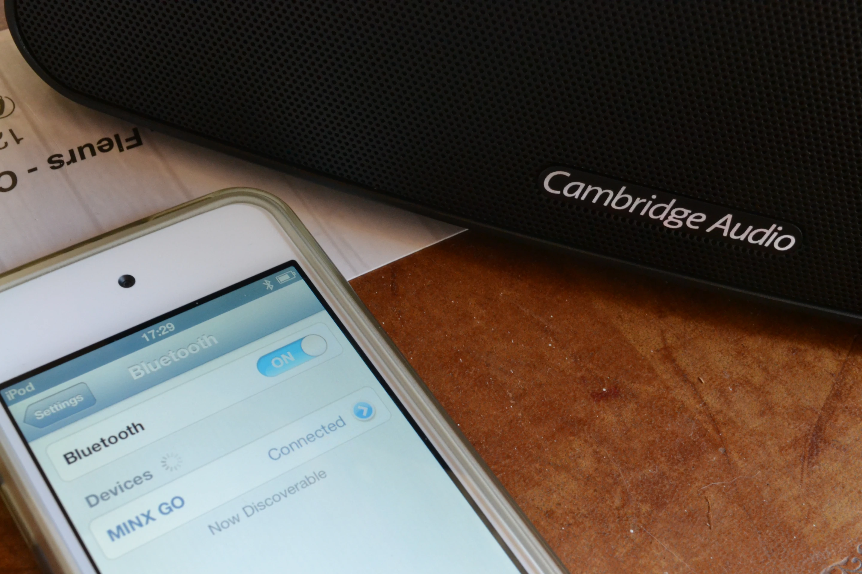 Pairing a source device to the Go via Bluetooth proved a very straightforward affair