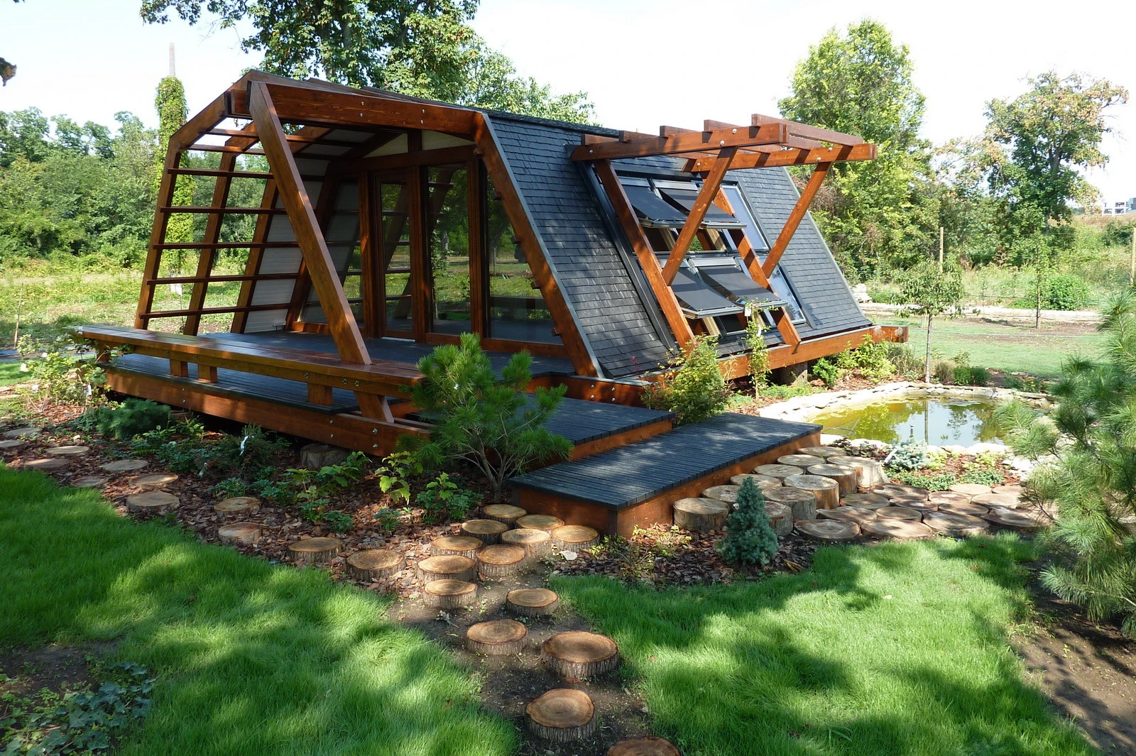 Several different sized homes are available for purchase