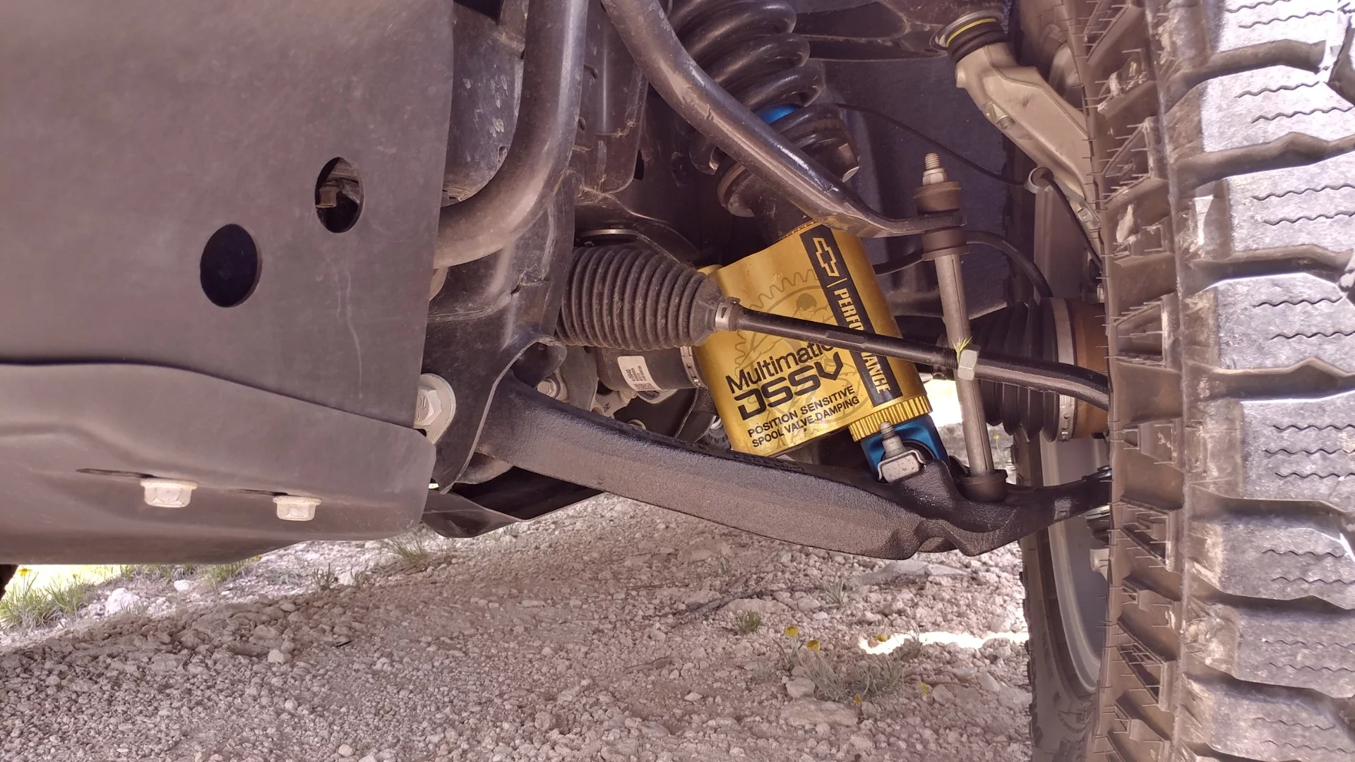 The Colorado's ZR2 package adds better shock absorbers and multi-phase dampers for better suspension travel