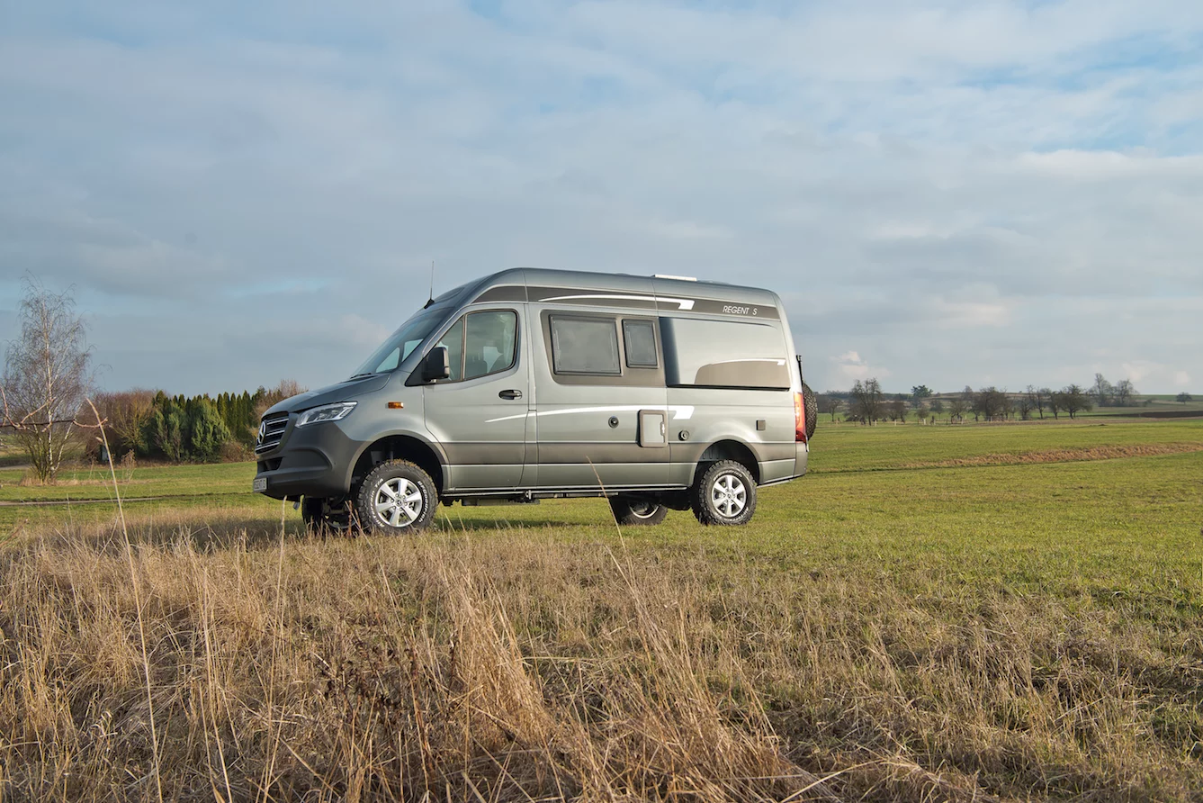 The La Strada Regent S 4x4 rides higher than the 2WD Regent S