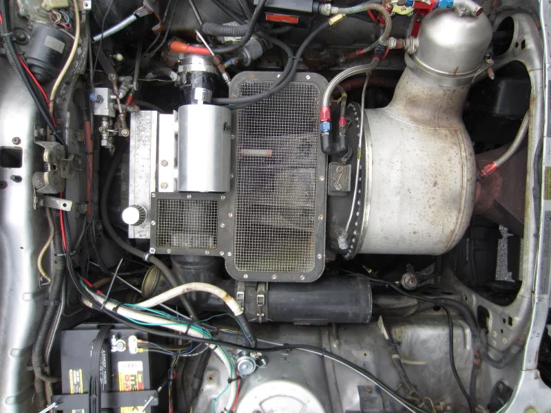 The car's ex-US Air Force Garrett GTP turboshaft engine