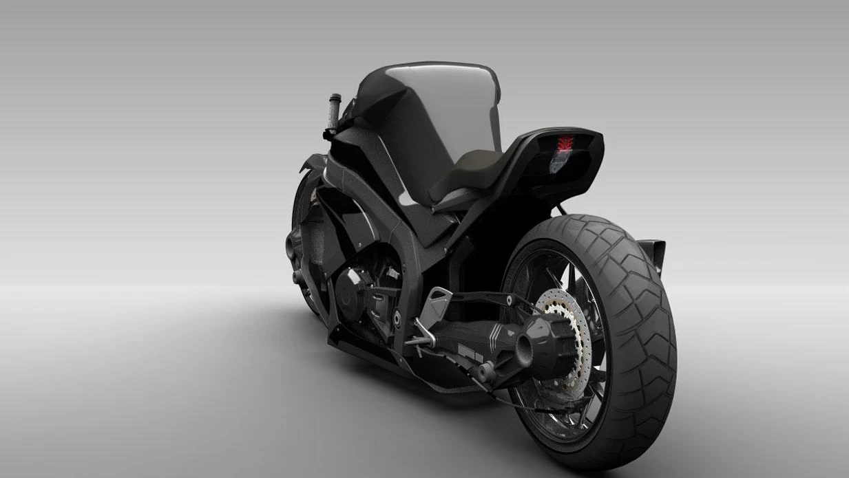 The Ostoure super-naked motorcycle concept(credit: M. R. Shojaie)