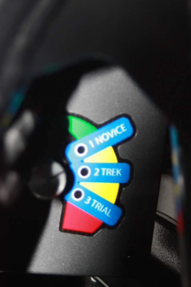 The EM 5.7 has three operating modes to match the bike's performance with the rider's ability