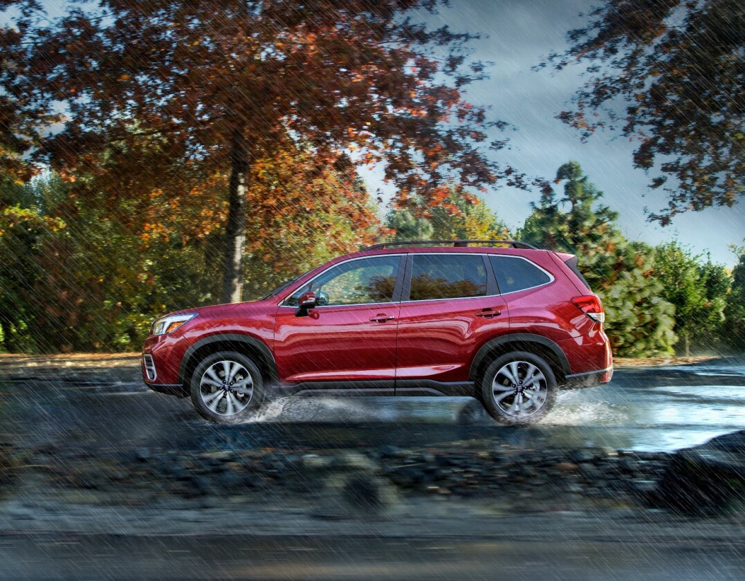 The 2019 Subaru Forester is powered by an updated 2.5-liter four-cylinder opposed-piston engine (BOXER) that produces 182 horsepower