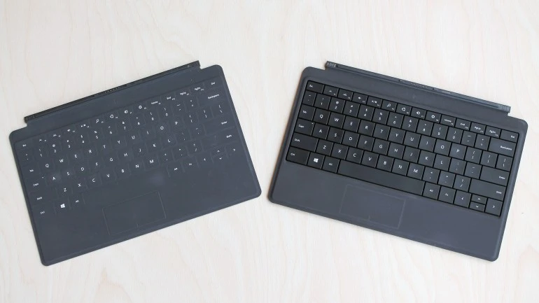 Touch Cover 2 (left) and Type Cover 2