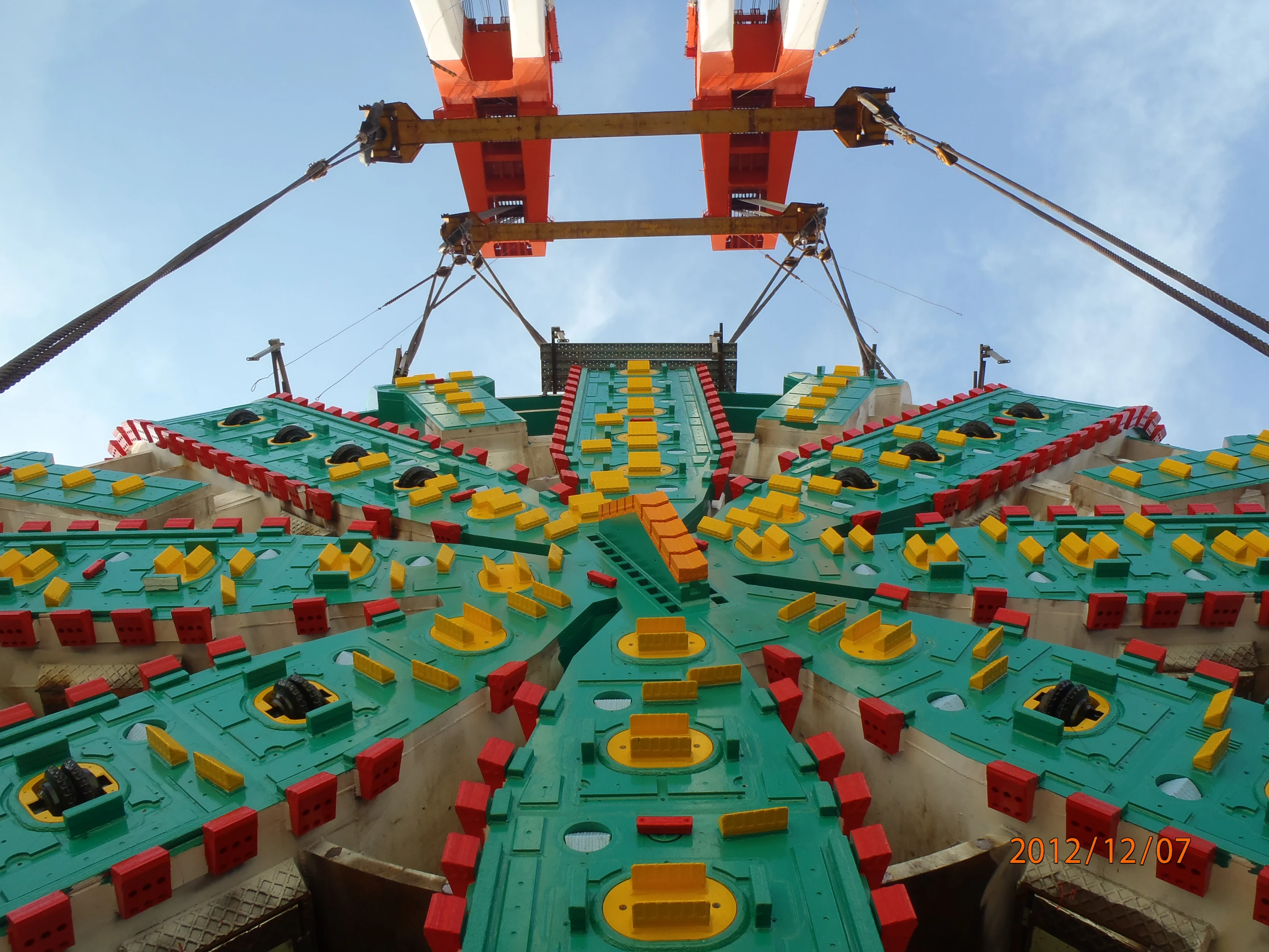 Oblique view of Bertha's cutterhead (Image: WSDOT)