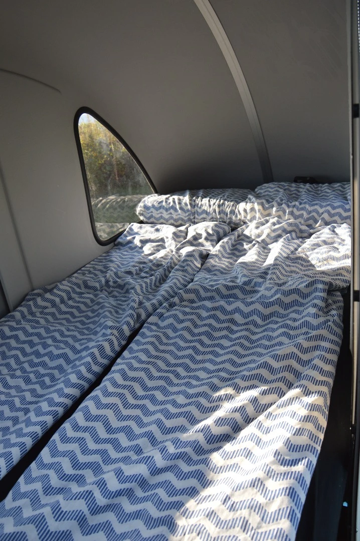 The bed inside the Homie