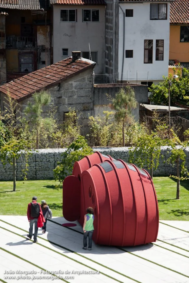 Shelter ByGG is a habitable module made mainly of cork (Photo: Joao Morgado)