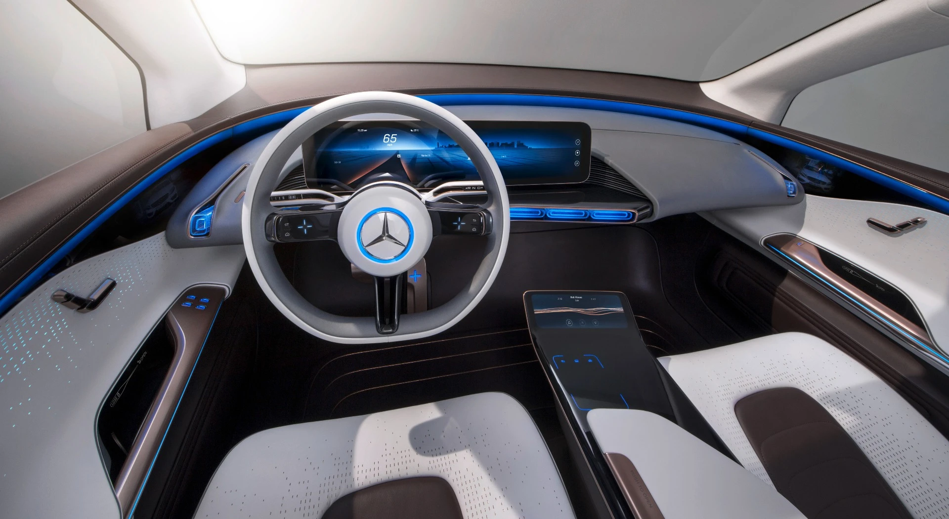 The Mercedes Generation EQ has a high-tech digital interior
