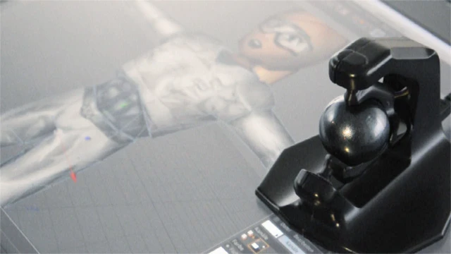 The 3D-Sperical-Mouse can be used to push, pull, twist, zoom and lift objects within 3D workspace