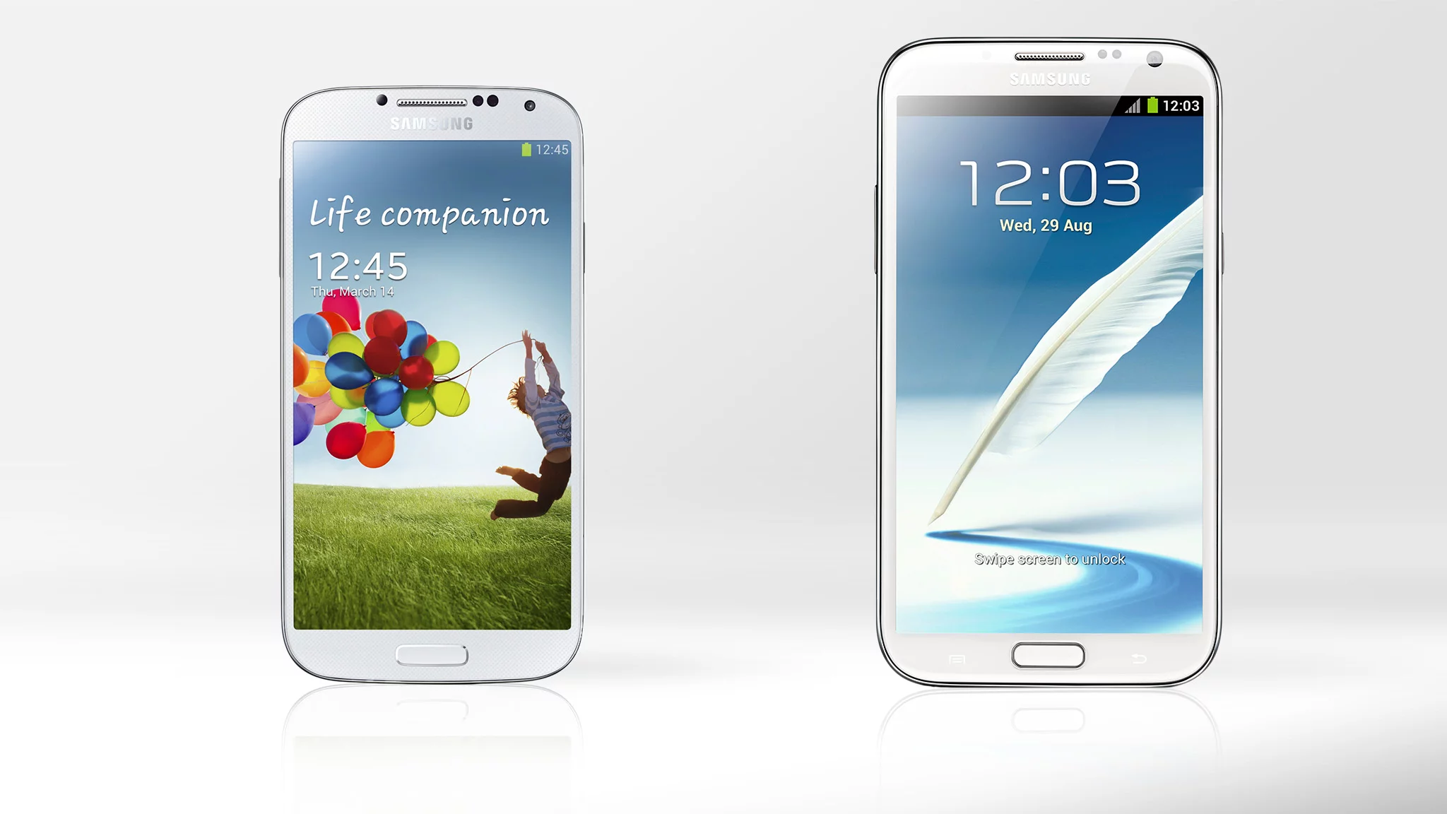 Gizmag compares the specs and features of the Samsung Galaxy S4 and Galaxy Note 2