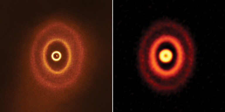 ALMA images of the warped disc of the triple star system GW Orionis