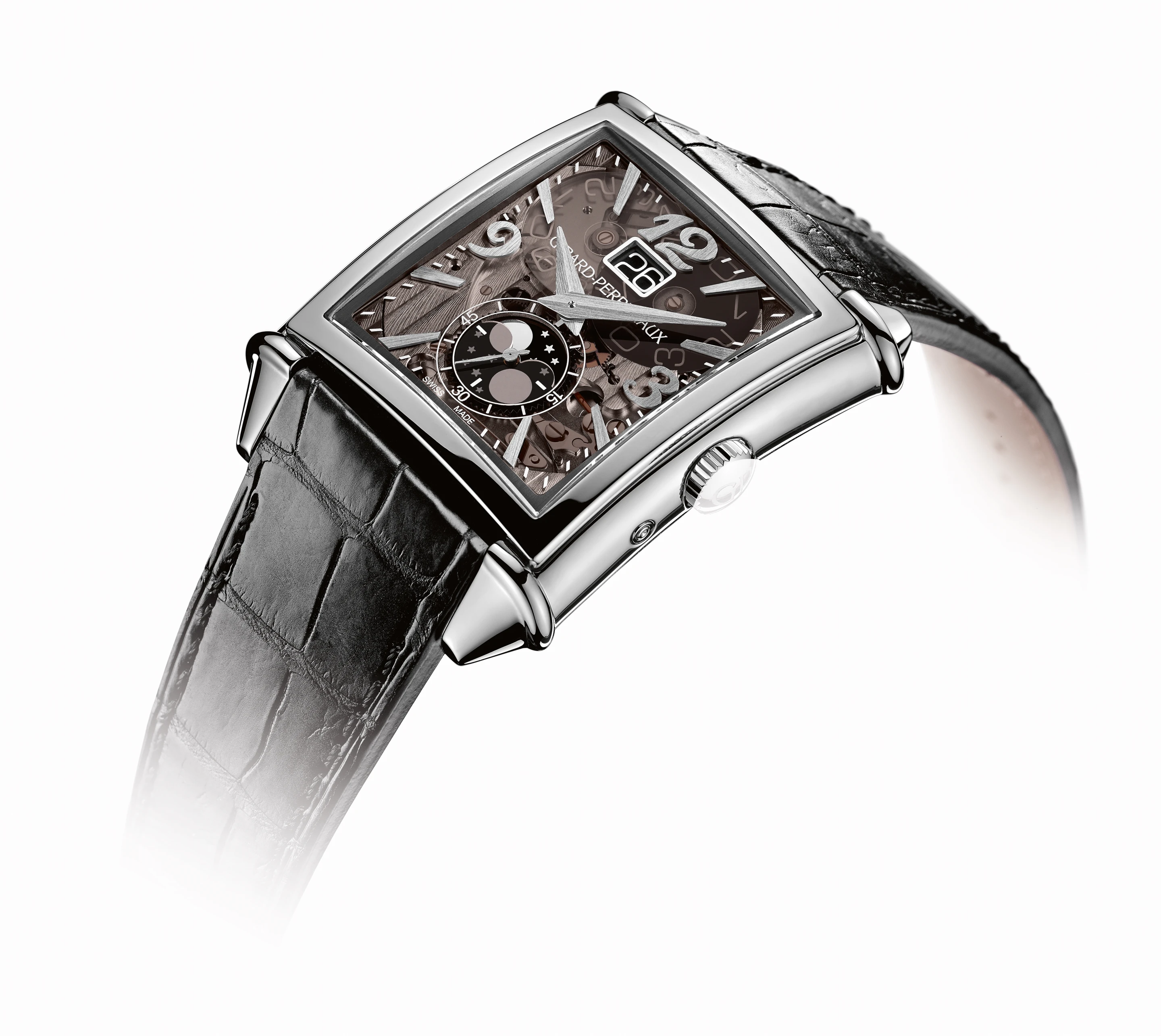 The Vintage 1945 Large Date and Moon-Phases watch has a date display