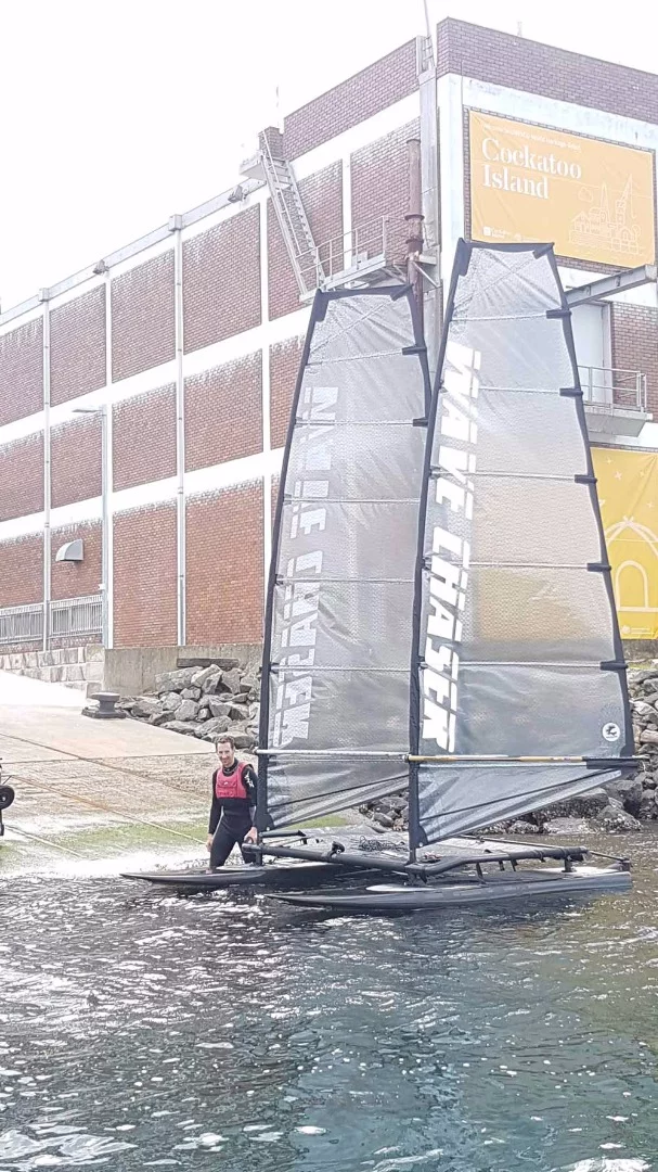 The Wave Chaser takes to the water
