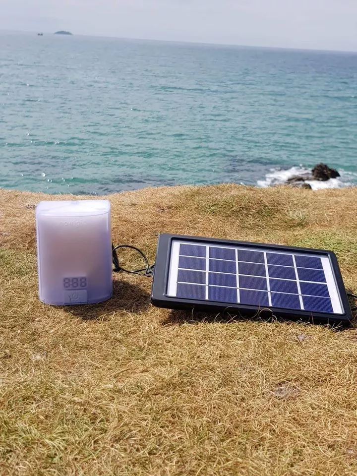 The NowLight kit comes with a 3-W solar panel