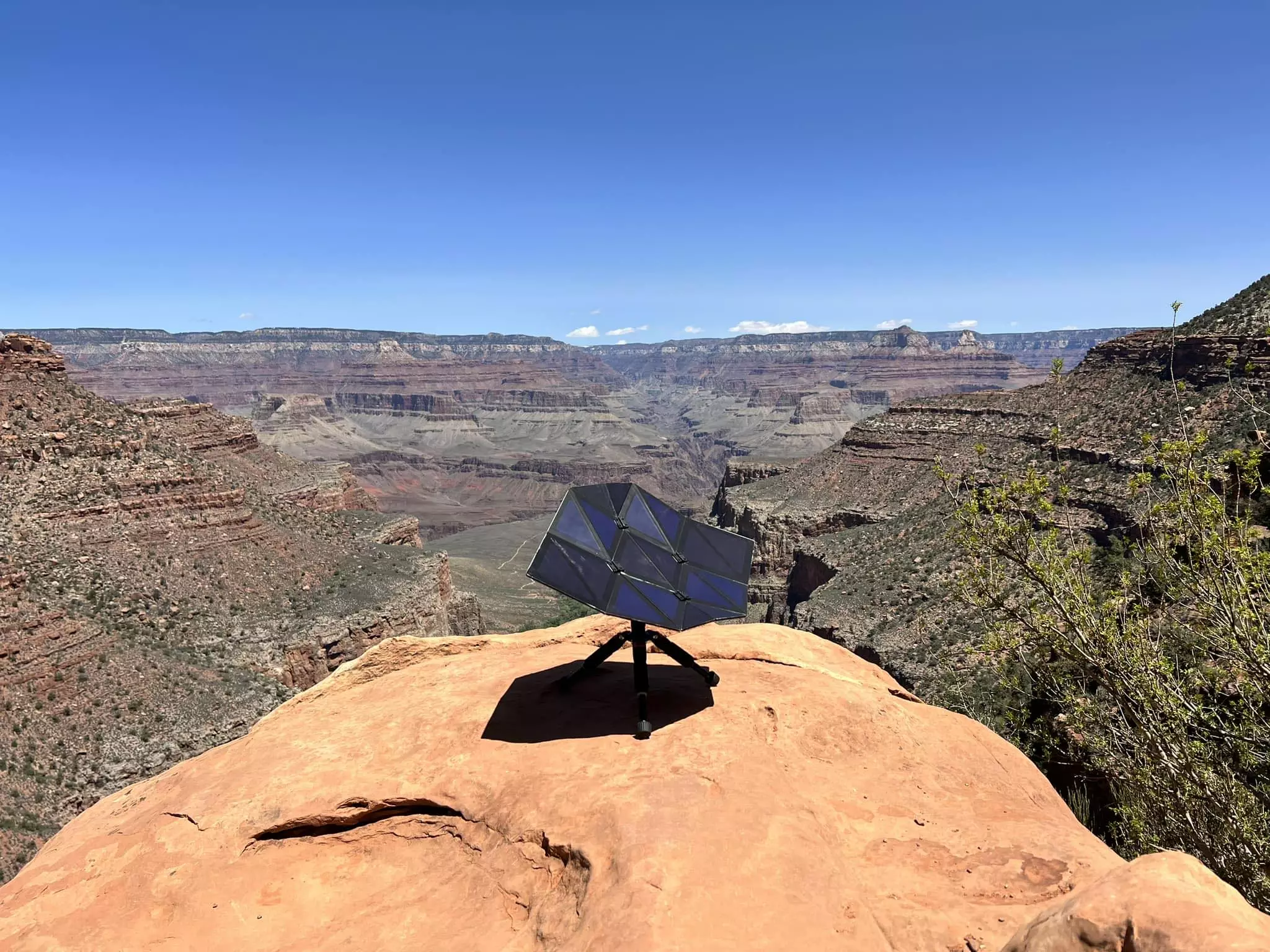 Collecting Arizona sunlight amidst Grand Canyon scenery