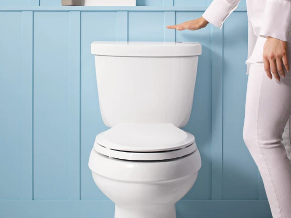 The technology is also built into Kohler's new Cimarron Touchless Toilet