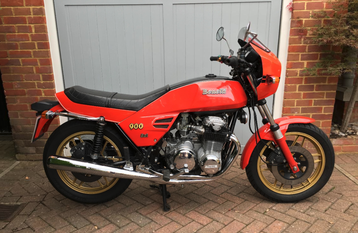 Several six cylinder motorcycles of note sold in Stafford, including this 900 Benelli at $14,822 (£11,270). Those who have never had the pleasure of riding a six would be surprised at the smoothness and power of these bikes, with the Benelli in particular offering sweet handling into the bargain. In addition to the 900 Benelli, a 1982 Honda CBX1000 sold for £4,830, a Kawasaki Z1300 with just 531.7 miles on the dial sold for £12,075 and another, bored to 1500cc and turbocharged that had been built by a Cosworth engineer for his own use, selling for £7,820. | Auction Description