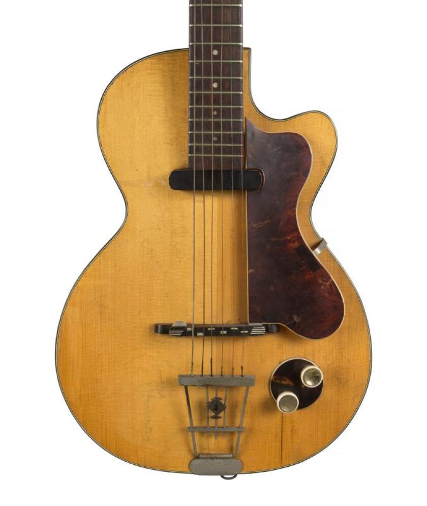 George Harrison's Hofner Club 40 electric guitar: Lot 550, estimate $200,000 - $300,000