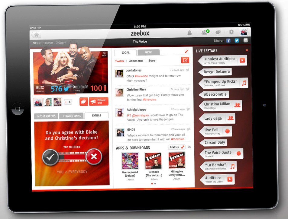 Zeebox is a couch potato's companion