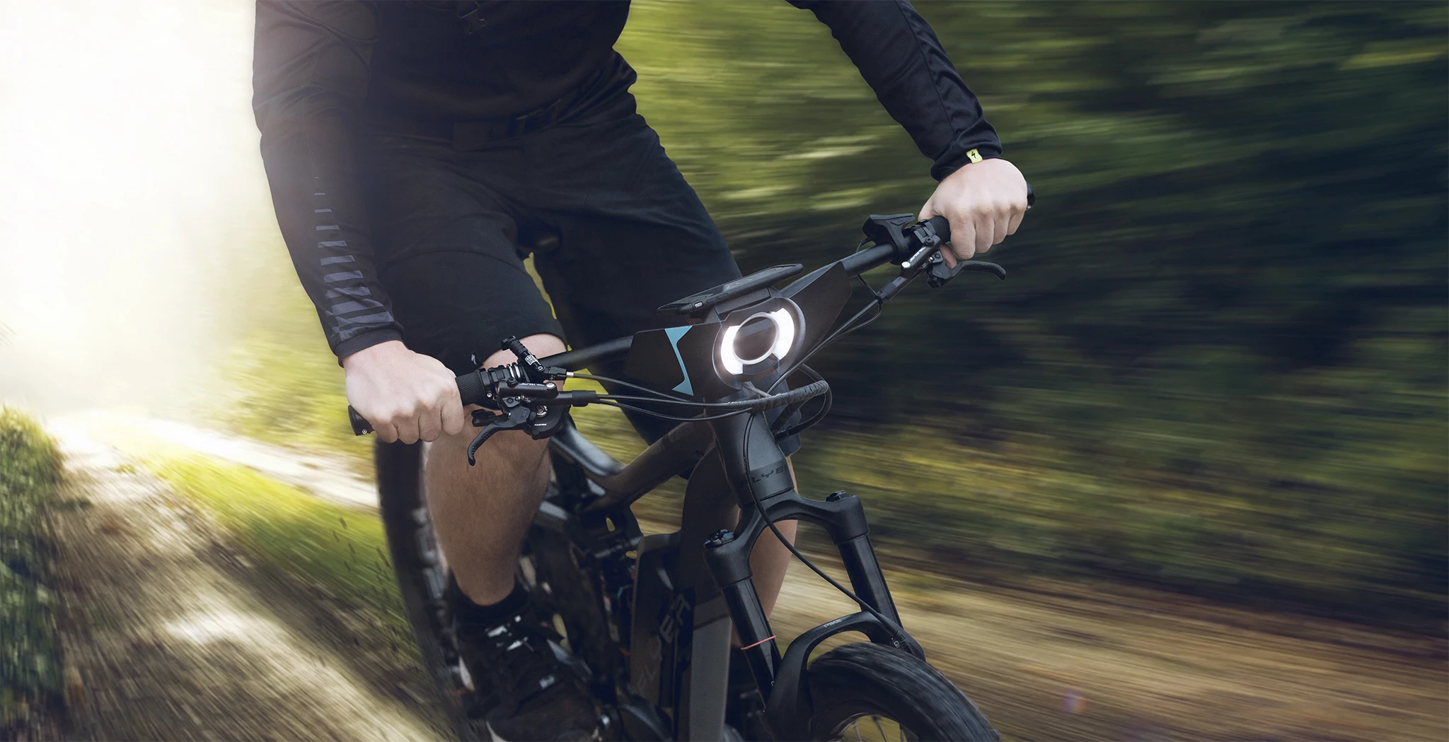 The COBI system combines the user's smartphone with sensors and peripheral devices