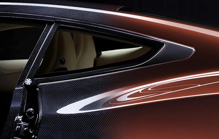 2013 Aston Martin Vanquish showing carbon fiber