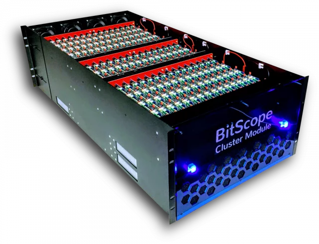 Each BitScope module offers up to 3,000 available cores as a parallel testbed for developers and researchers to design and test system software before launching it on larger systems like Trinity