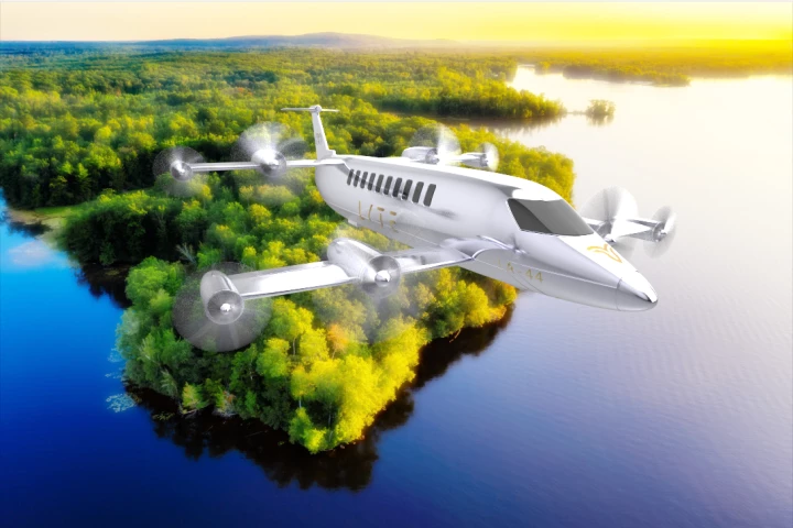 Running on standard jet fuel with a bit of hydrogen-electric assistance, Lyte says more than 1,000 km of range is possible