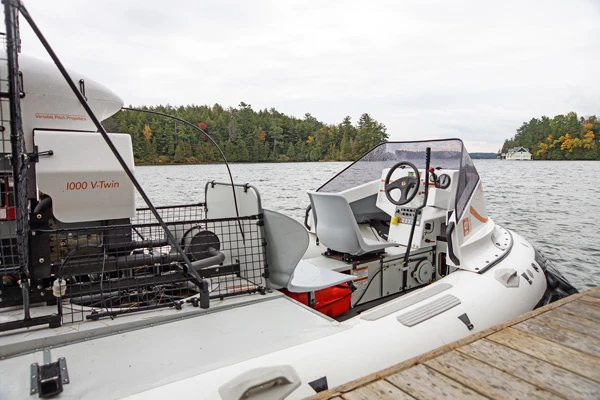 The AirRider hovercraft can float for long periods