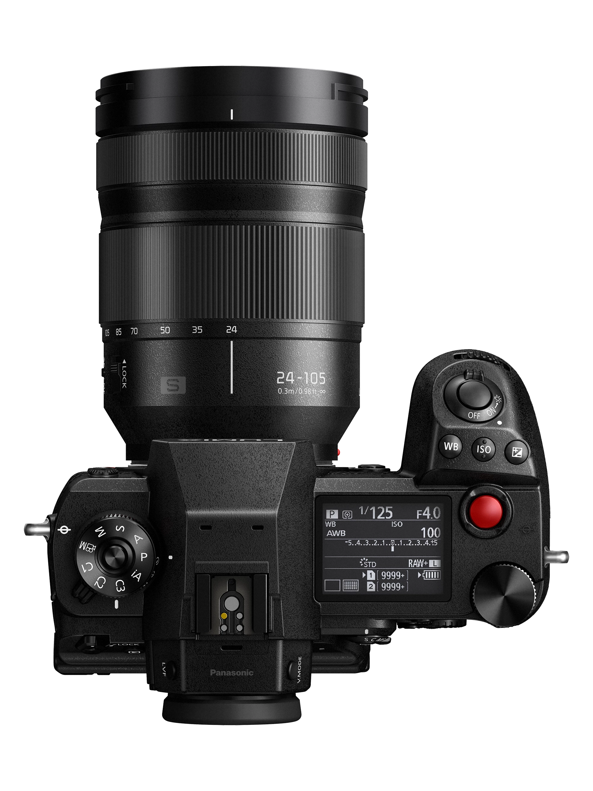 The S1H, rigged up with a 24-105mm F/4 lens