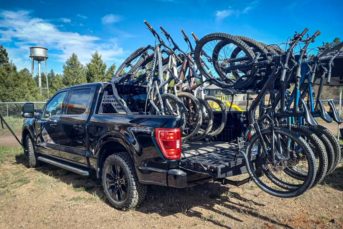 Boundry is ready for some serious mountain biking