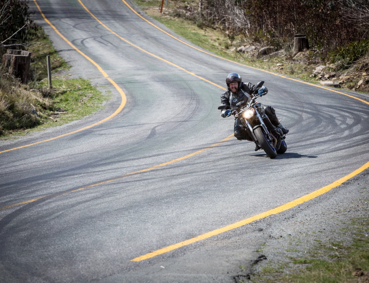Yamaha's MT-09 (or FZ-09 in the USA) is hysterical fun on the road (Photo: Noel McKeegan)