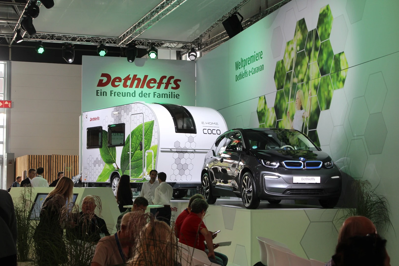 An electrified caravan could help cut the load on small, electric tow vehicles like the BMW i3