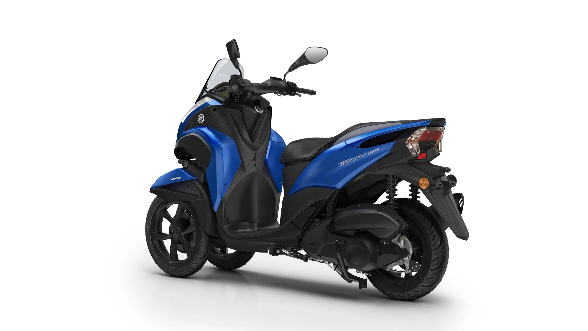 The Yamaha Tricity 155 in Cyber Blue color