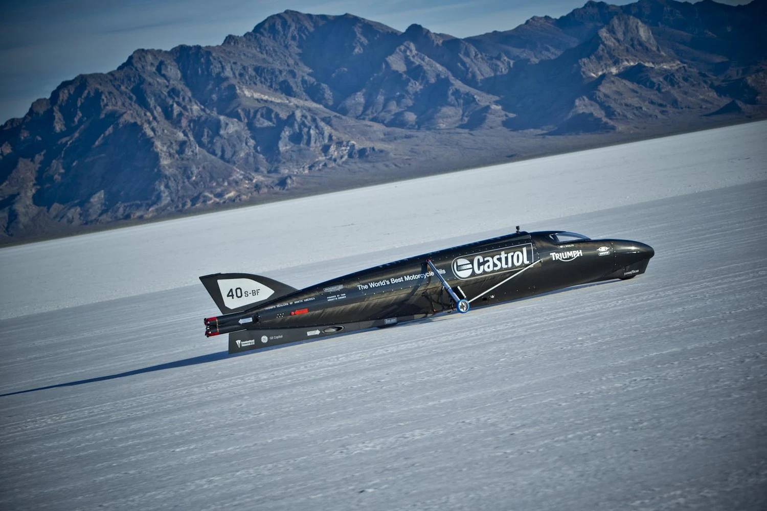 The Castrol Rocket in testing in Utah