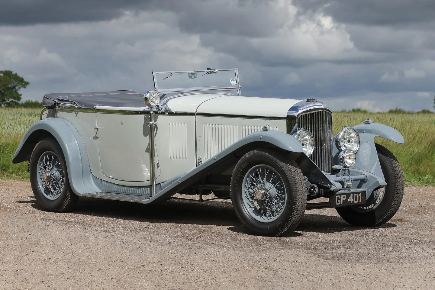 This 1931 Bentley Eight Litre Sports Tourer will go to auction as Lot 142 at Gooding & Co. on Saturday, 20 August 2022 with an estimate of between $7,000,000 and $9,000,000