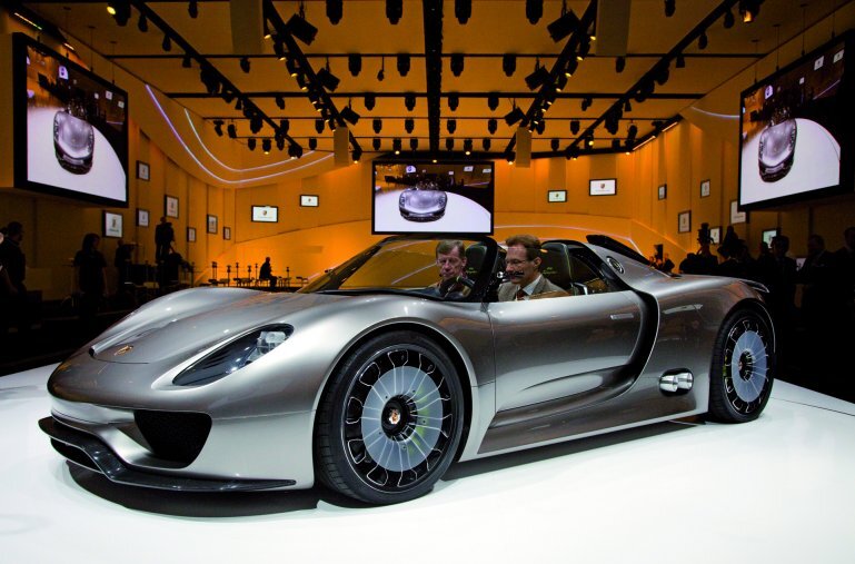 The original Porsche 918 Spyder debuts at the 2010 Geneva Motor Show