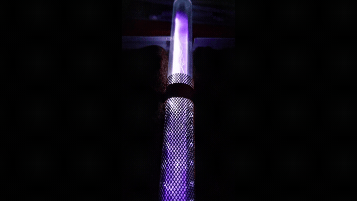 The plasma column used to kickstart the process for 'green ammonia'