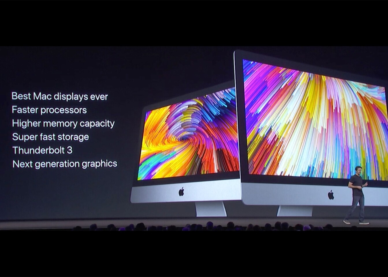 Upgrades include brighter screens, faster processors and more capable graphics for the iMacs