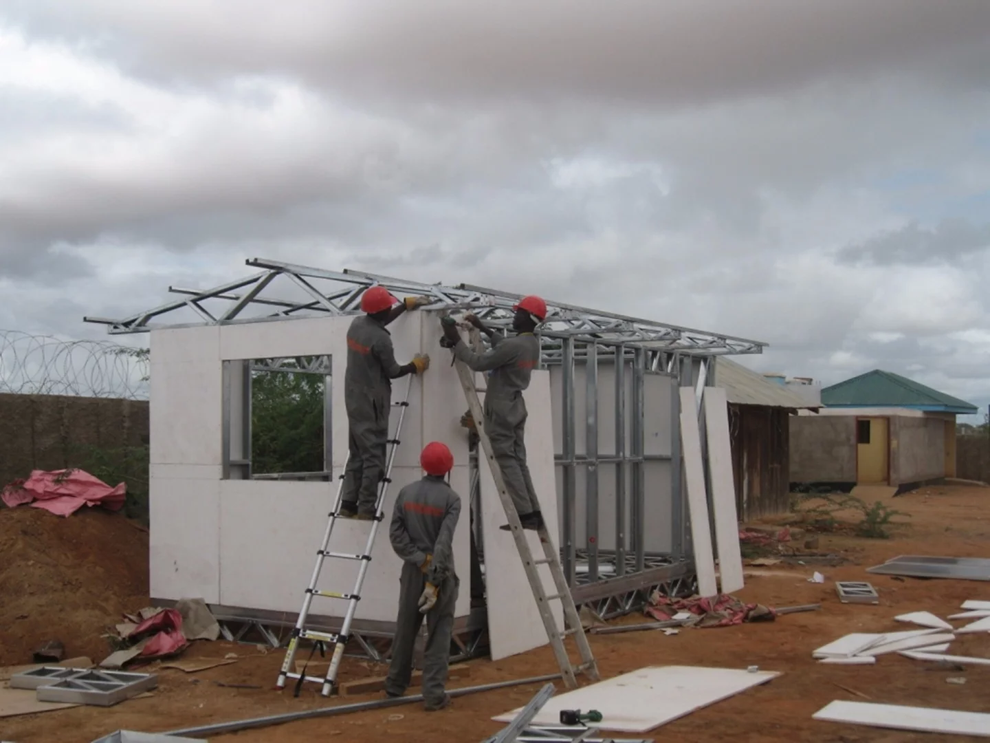 Each Solar Classroom in a Box can be built by local laborers