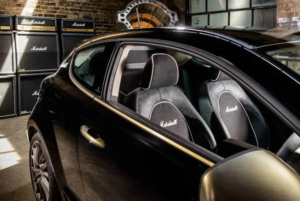 Gold trim and Marshall-style seats