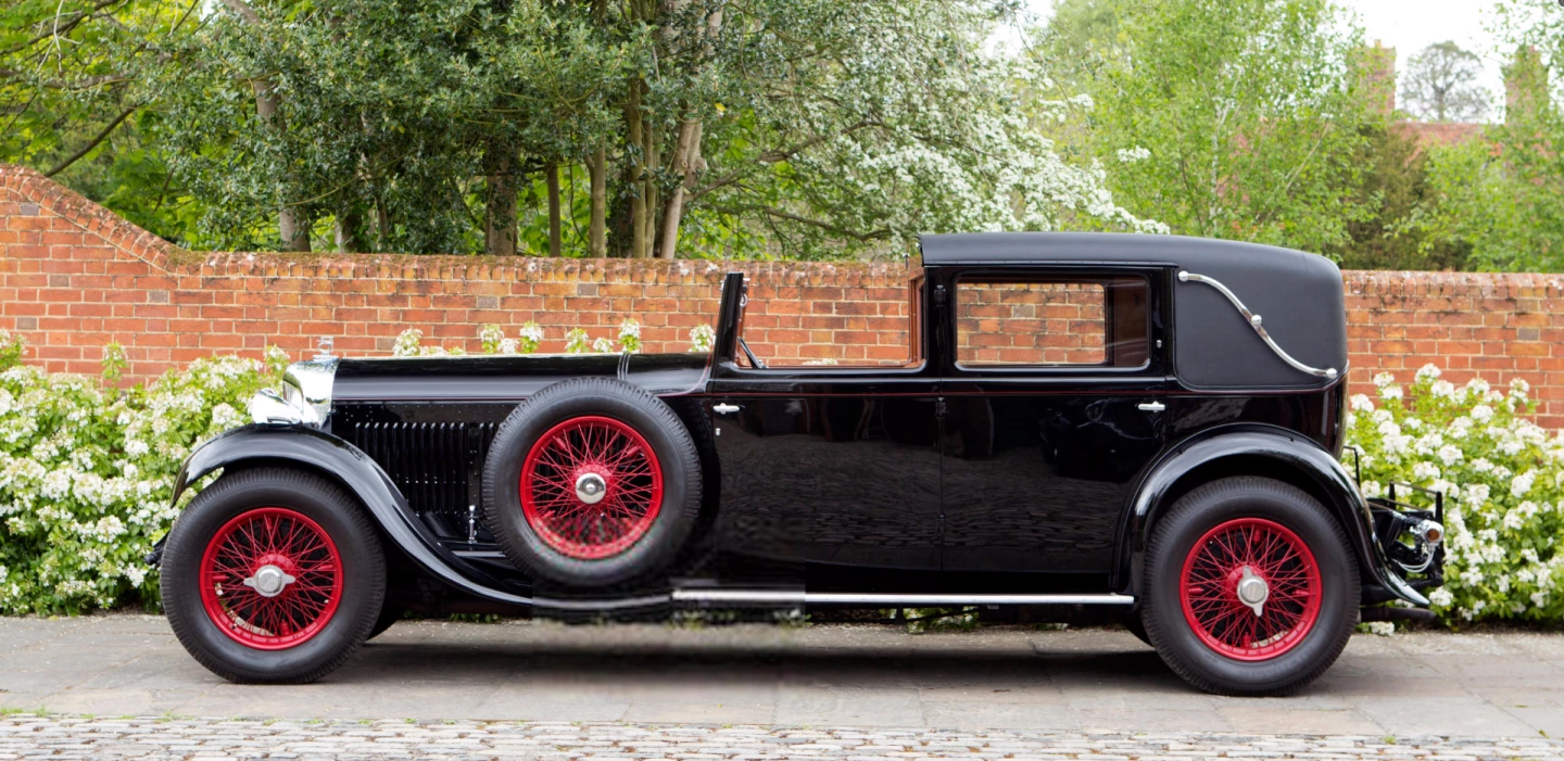 The 8 liter Bentley was the fastest of the pre-war Bentleys and was reportedly capable of running silently at over 100 mph. This Sedanca de Ville model with coachwork by H J Mulliner was purchased by the vendor for £342,500 at a Bonhams Olympia auction in 2008, and has had extensive work done since then as it has been returned to "as new" condition. Auction description