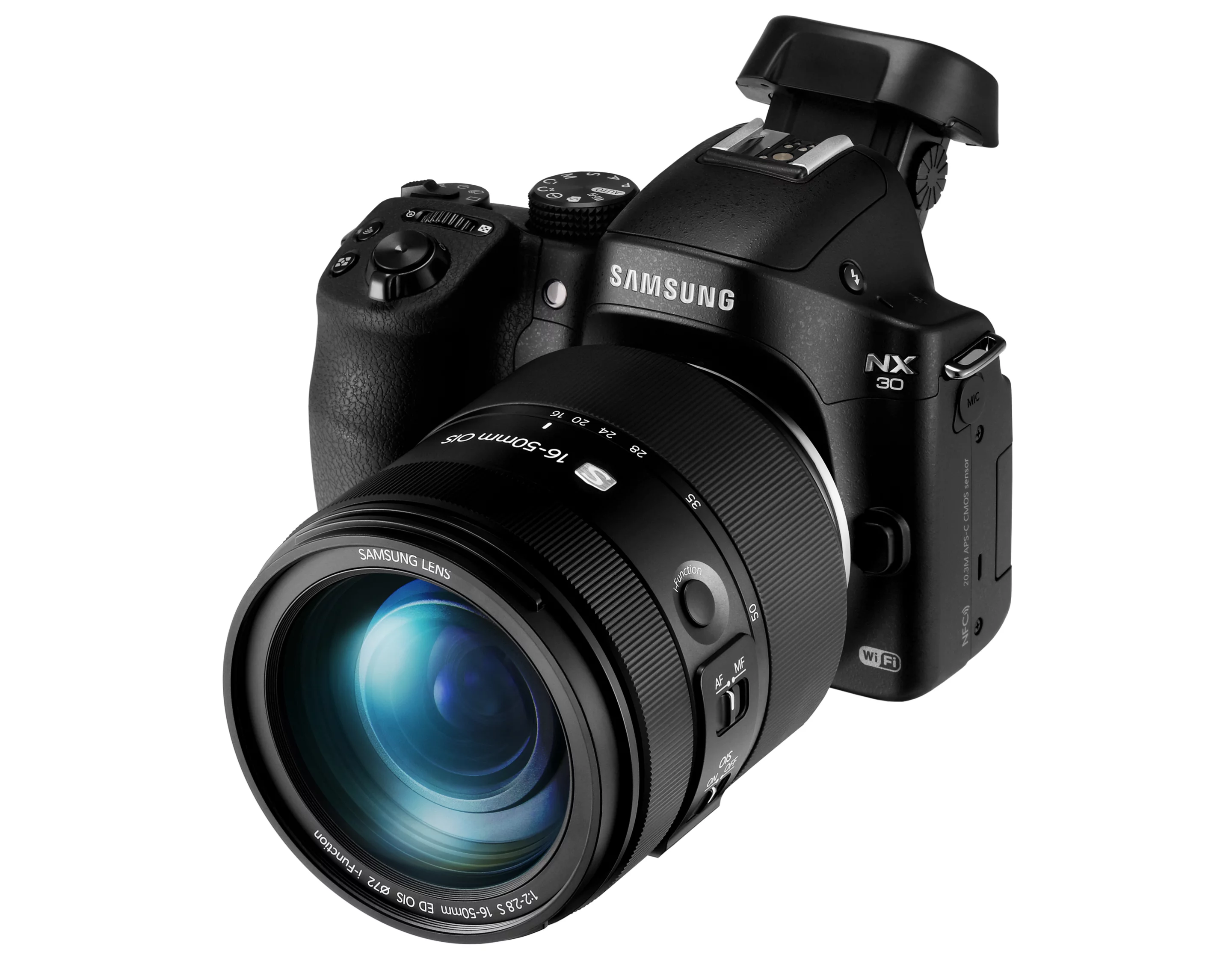 Key improvements to the new model include the addition of the NX AF System II, and a hybrid autofocus system which combines phase and contrast detection to offer considerably faster and more accurate auto-focusing