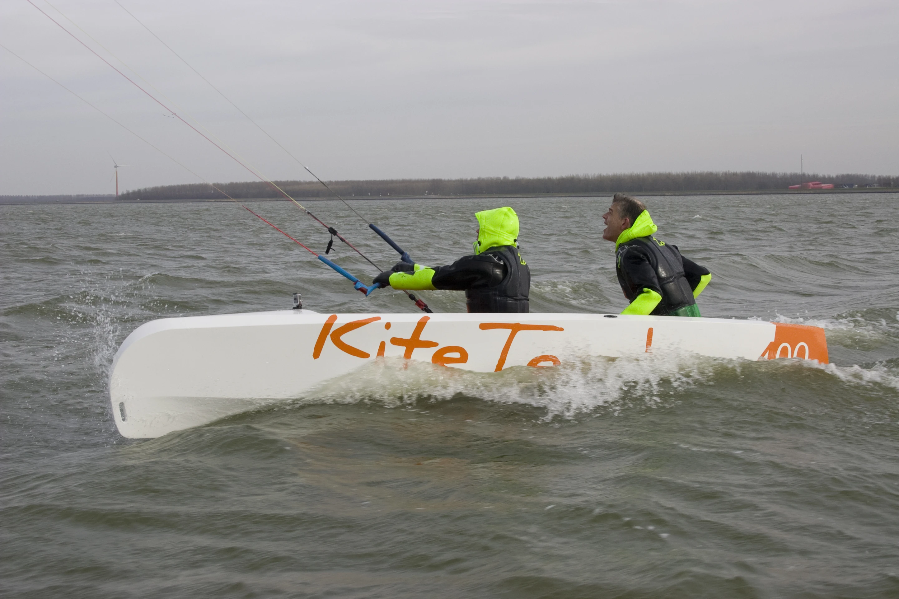 Kitesailing adopts many of the kitesurfing techniques: launching the kite; all safety systems and flying are the same as kitesurfing